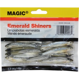 Magic Products Preserved Emerald Shiners Medium 5203 (2"-3"; 18 ct.), Silver and Black