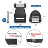 Deluxsa Field Repair Buckle for Straps 1 Inch Plastic Adjustable