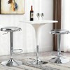 KBISHTIE Adjustable Bar Stools Set of 2, Backless Swivel Round