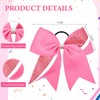 8PCS Cheer Bows Bulk Glitter Cheerleading Bows Girls Hair Bows