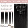 Silk-co 8 PCS Hair Extensions Clip in Hair Extension #01