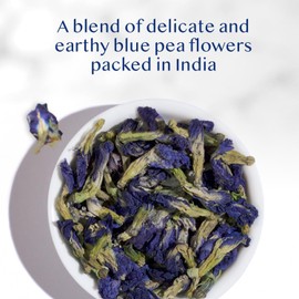 VAHDAM, Butterfly Pea Flower Tea (1.76oz) 100+ Cups | Delicate & Earthy | Vacuum Sealed for Freshness | Butterfly Pea Flower Loose Leaf | Brew Iced Tea, Cooking, Mocktails & Cocktails