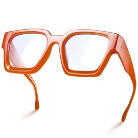 livho livho Oversized 99% Blue Light Glasses for Woman - Rectangle Fashion Glasses for Computer, Chic Preppy Frame - Anti Eyestrain