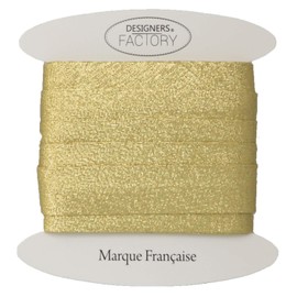 designers-factory 5m Gold or Silver Lurex Bias Binding High Quality Gold