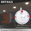 AB Elektro LED Recessed Spotlight 230 V Flat – Set