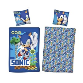 Sonic Single Duvet Cover 135 x 200 cm + Pillowcase 80 x 80 cm 100% Cotton German Size