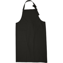 Basic Standard Apron, Long, Stylish, Solid, Simple, Canvas, Durable, 10 oz, Below the Knee, Long Length, 41.7 inches (1060 mm) x Hides Butt, Generous Width 41.7 inches (1060 mm), Women's, Men's, Unisex, Earth Color, Black, Black