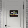 Metal Sign with German Text "Hier wird gezockt! Essen bringen,