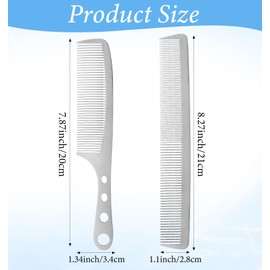 2 Pcs Metal Comb, Metal Combs for Hair Women, Stainless Steel Comb