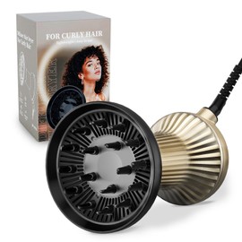 BAUTIA Diffuser Hair Dryer for Curly Hair, Hair Dryer Diffuser for Blow Dry and Volumizing, Lightweight Curly Hair Diffuser Easy to Use