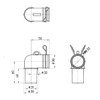 SANEI (サンエイ) Washing Machine Drain Trap Elbow for Drain Hose