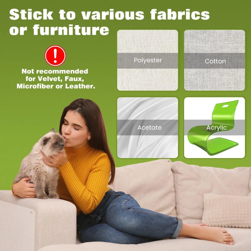 Brand: joyeux Daily Cat Scratch Furniture Protector,12 Pack Self-Adhesive Single