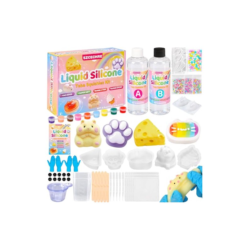 Taba Squishy Kit - 18OZ Rubber Kit with Guided, No