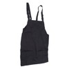 Kitchen Apron Black Apron Polyester Pockets Adjustable Strap Unisex Apron