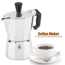 Cafetera Espresso Clásica para un Café Exprés Fuerte con Sabor, Taza de Espresso de Estilo Italiano Clásico, Olla Moka, Hace un Delicioso Café, Fácil de Operar y Una Olla de Limpieza Rápida