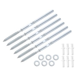 uxcell 6 Pcs Floating Shelf Brackets Metal Hidden Shelf Support Brackets 8 x 100mm(0.3 x 3.9 Inch) Invisible Shelf Brackets with Screws for Floating Wood Shelves