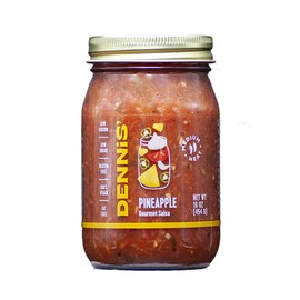 All-Natural Pineapple Salsa by Dennis’ Gourmet | This fresh, hearty restaurant salsa is low in sugar, calories, carbs, and sodium. Fat and gluten-free, vegan! Includes 1-16 oz jar.