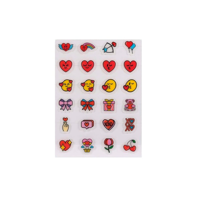 Catch Me Patch, Parches Antiacné Emoticon Love Yourself, 72 Piezas