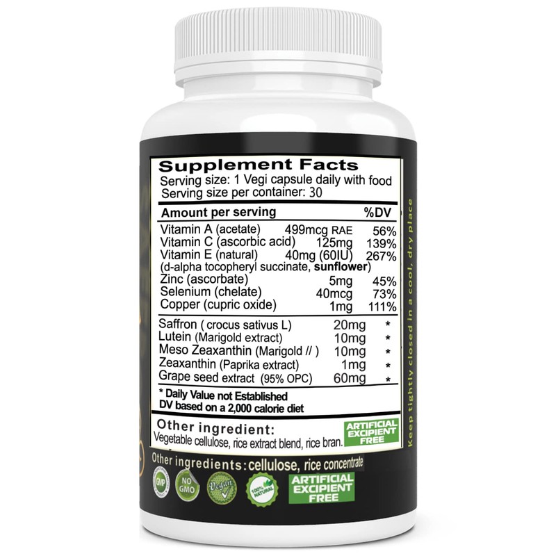 Vision Max, Eye Care Supplement - Advanced Vision Vitamin Formula,