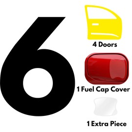 3M-6-Pack Car Door Handle Cup Protector Clear Film | Self-Healing Paint Protection Decal Anti Scratch Guard | Universal Fit Vehicles, SUV, Truck (Clear/6 Pcs)