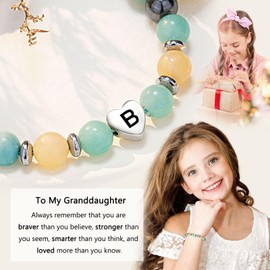 UNGENT THEM Granddaughter Gifts from Grandma Bracelet for Teenage Teen Girls Gifts Stuff Jewelry