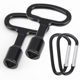 Yewseas 2 sets of triangular keys, triangular keys, daily use for valves on elevators, gas meters, measuring boxes