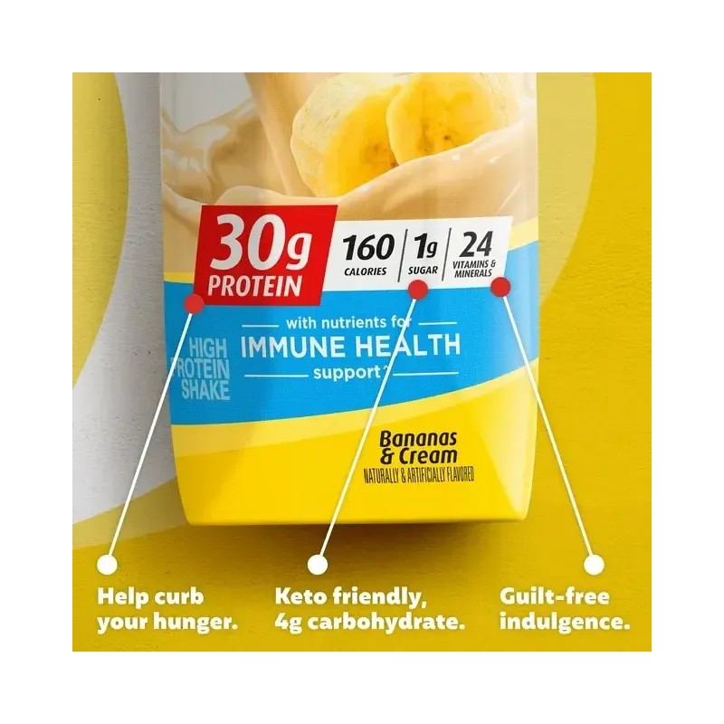 Leche Líquida Premier Protein Sabor Banana 4pack