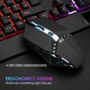 Rii RK400 RGB Gaming Keyboard and Mouse Combo ,Wired Mechanical