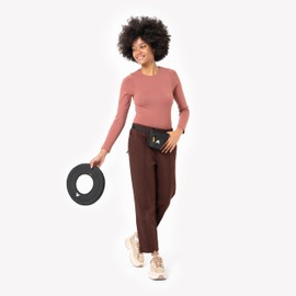 OllyDog Super Flyer, Durable Dog Toy for Outdoor Playtime, Soft and Water-Resistant Fabric Flying Disc, Dog Toy for Fetch, Safer Disc for Healthy Activity for Dogs (Raven)