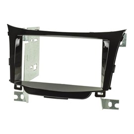 Double DIN Facia Adaptor for Hyundai i30 2012 Onwards, Black Glossy