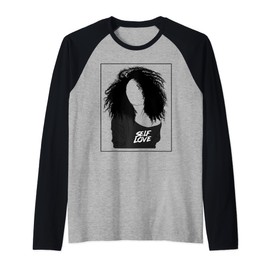 Women's Afro Curly hair, Self Love Raglan Baseball Tee