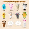 KBPNO 10Pcs Animal Finger Puppets, Soft Plush Animals Finger Puppe