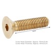 Pure Copper Flat Hex Socket Screw, 6mm Head Diameter, 2mm