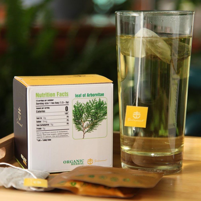 Soilmount 100% Natural Leaf of Arborvitae,Thuja Leaf Wild Harvested,(Green leaf