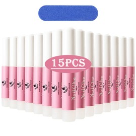 MAGIC ARMOR 15 Stück Nagelkleber für tips Nagelkleber für kunstnägel Nagelkleber extra stark Anti-Pilz nagelkleber für die Professionelle Nagelverlängerung und Reparatur von eingerissene nail glue 2g