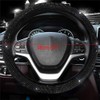 Universal Shiny Black Car Steering Wheel Cover with Bling Rhinestones