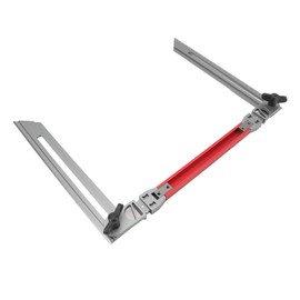 Stair Tread Template Tool, Foldable Stair Tread Gauge for Accurately Measuring Angle Length Depth, Adjustable Stair Tread Measuring Tool for Stairs, Shelf, 17.9 to 58.9 inch