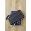 Bank Bag Wallet LEAS in Real Leather Brown - Special