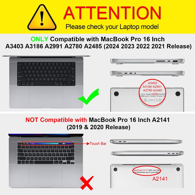 Fintie Case Compatible with MacBook Pro 16 (2024-2021) M4 M3