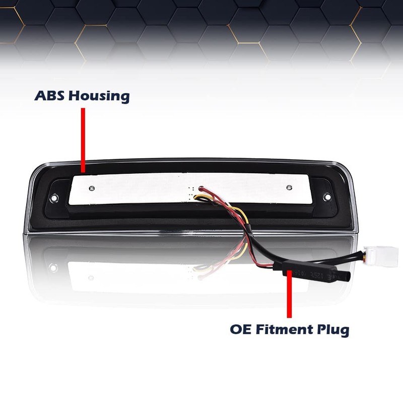 PIT66 LED Bar 3rd Brake Light Compatible with Dodge Ram