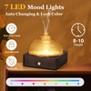 Lecdura Glass Essential Oil Diffuser with Glass Reservoir & Wood