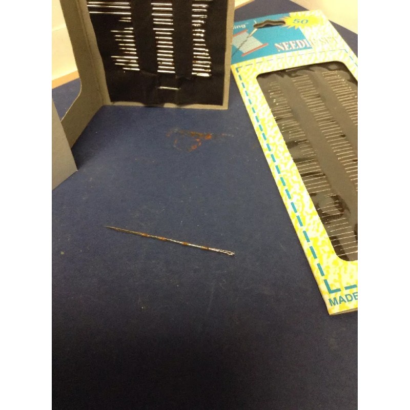 STERLING 100 Sewing Needles new in Pack on Hang Card