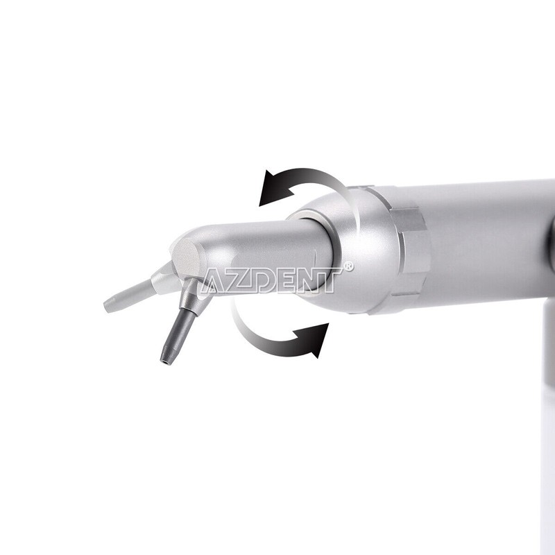 AZDENT Dental Alumina Air Polisher Abrasion Microetcher Sandblasting Gun 2Holes