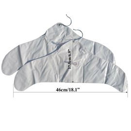 Condello Casa Inflatable Hangers 2-Pcs Set, White, Plastic, Space Saving for Clothes Drying, Travel, Indoor Outdoor Use