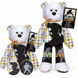 Limited Treasures ELVIS #013 ELVIS LIVES Plush Collectible Elvis Presley Bear Ltd Treasure (A1)