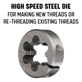 Drill America 3/4"-11-1/2 2"OD High Speed Steel NGH Garden Hose Round Die, DWT Series DWTNGH3/4DIE