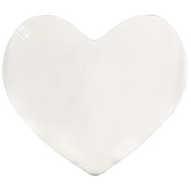 Brandsseller Heart Bath Mat 70 x 80 cm Bath Mat Bathroom Rug Shower Mat Grey