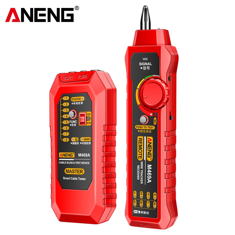 ANENG M469A Network Cable Finder Multifunctional Cable Finder Anti-Interference Testing