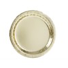 Elegant Gold Foil Round Dinner Plates - 9" (Pack of