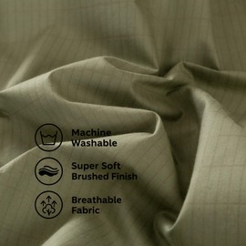 JiaPoem Grounding Bed Sheets- 90% Organic Cotton &10% Conductive Silver Fiber, Deep Pocket Fitted Grounded Sheet with Earth Connection Cord for Calm Sleep & Body Balance (Green,King(78.3*80.5*16inch))